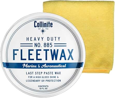 Collinite 885 Heavy Duty Fleetwax Paste and Towel Combo
