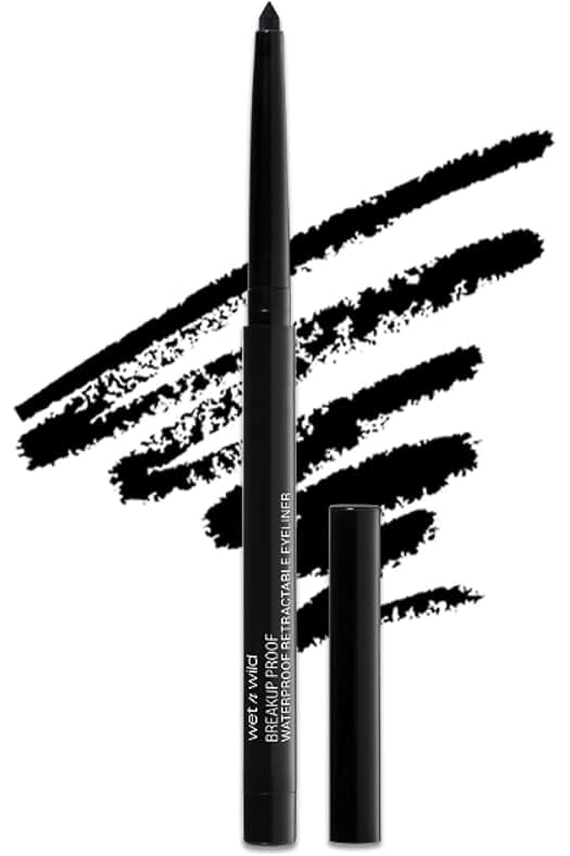 wet n wild Mega Last Breakup Proof Waterproof Retractable Gel Eyeliner - Ultra Pigmented 16-Hour Long Wear