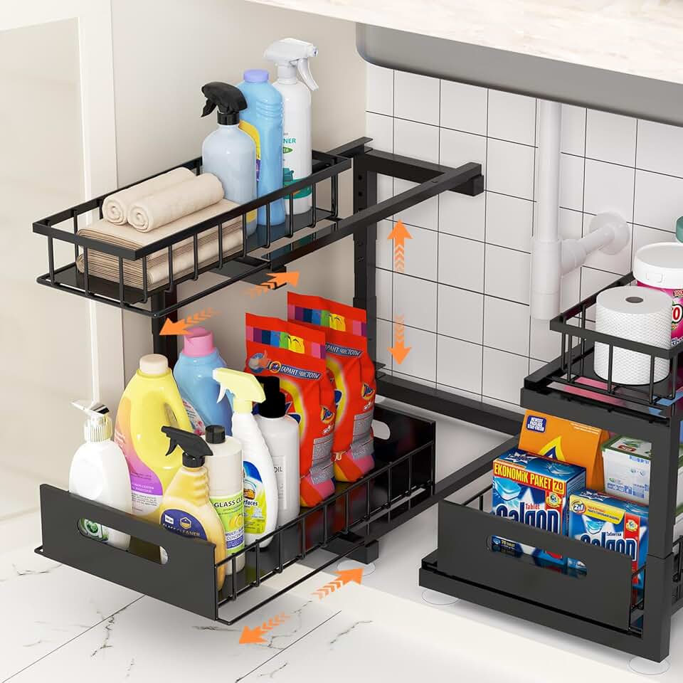 2 Pack Under Sink Organizer