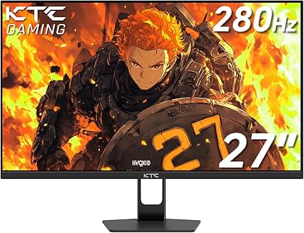 27'' 280Hz 240Hz Gaming Monitor 1ms GTG 350nits Fast VA 1080P Tilt 126% sRGB Adaptive Sync 4000:1 Contrast Ratio HDR DisplayPort 1.4/HDMI 2.0 VESA