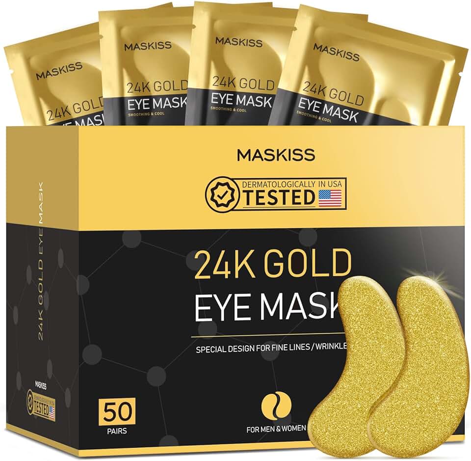 24k Gold Under Eye Patches (50 Pairs)
