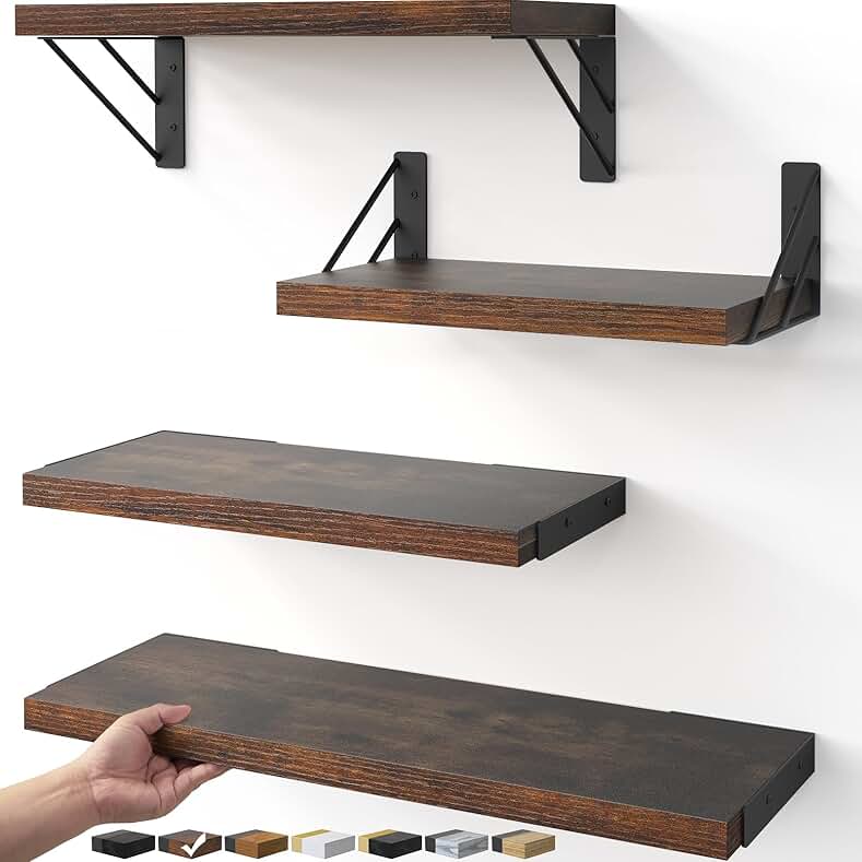 BAYKA Wall Shelves for Bedroom Decor